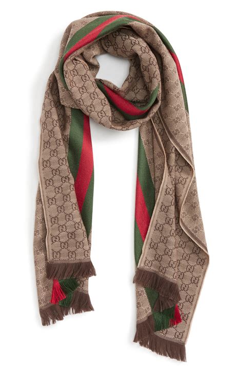 gucci scarf men's outlet|gucci scarf men's silk.